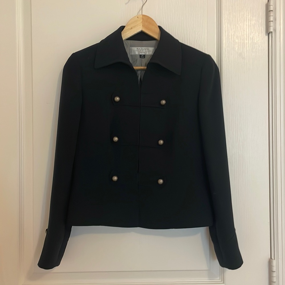 TAHARI Arthur S. Levine petite suit- 2P, Navy